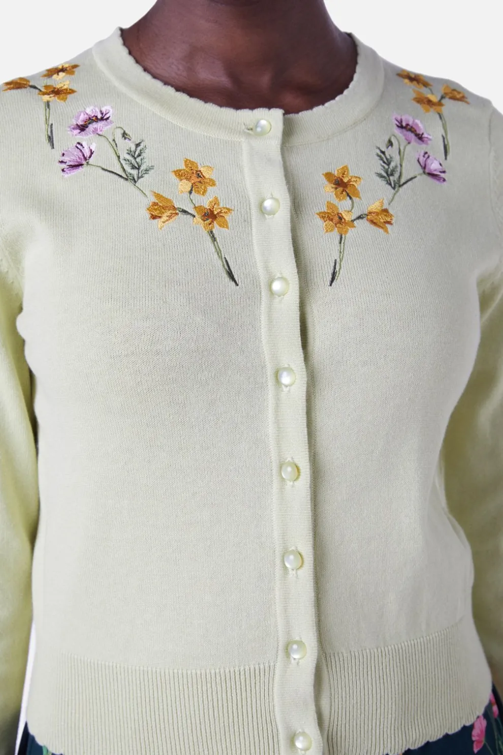 Poppy & Daffodil Cardi