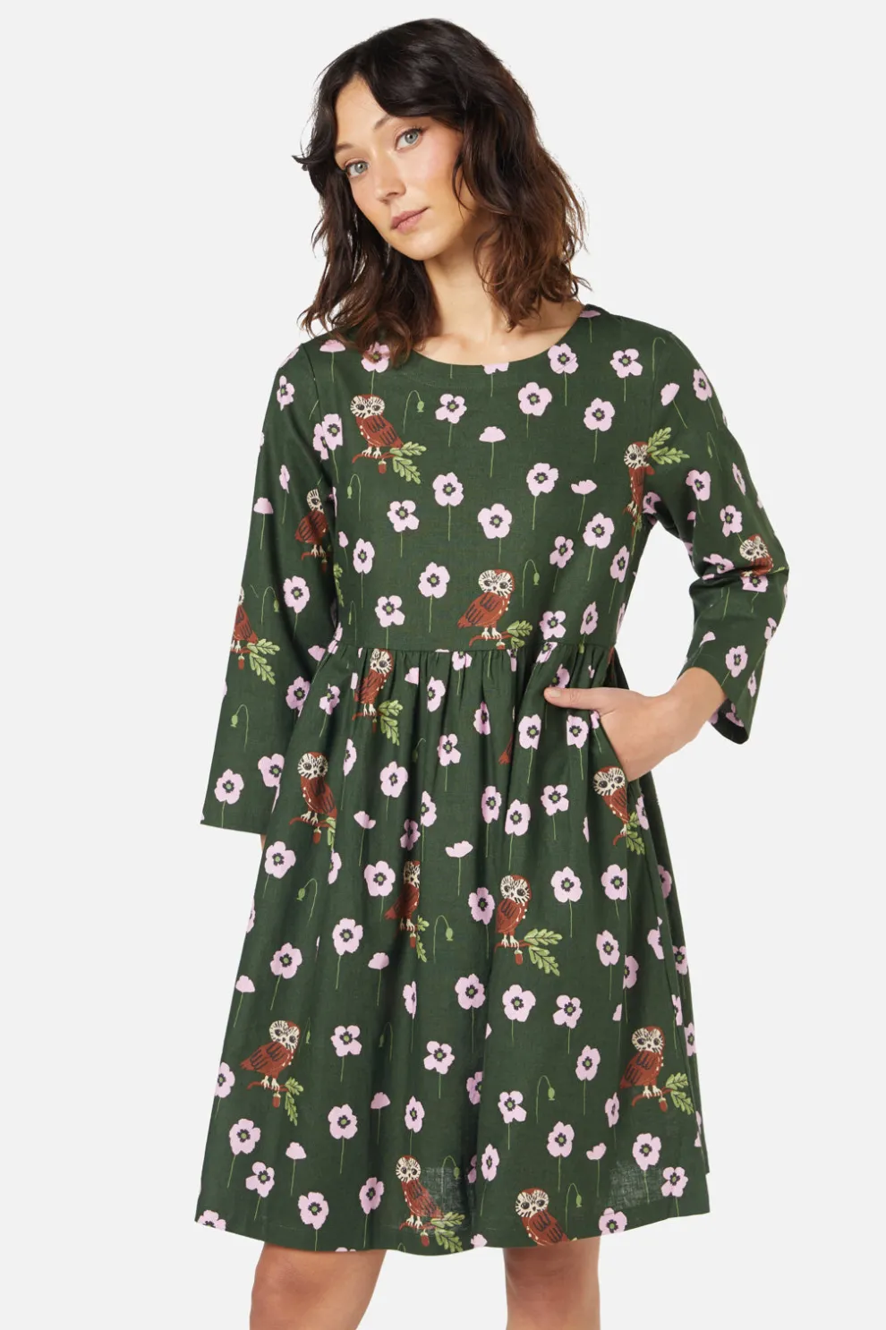 Poppy Owl Mini Dress