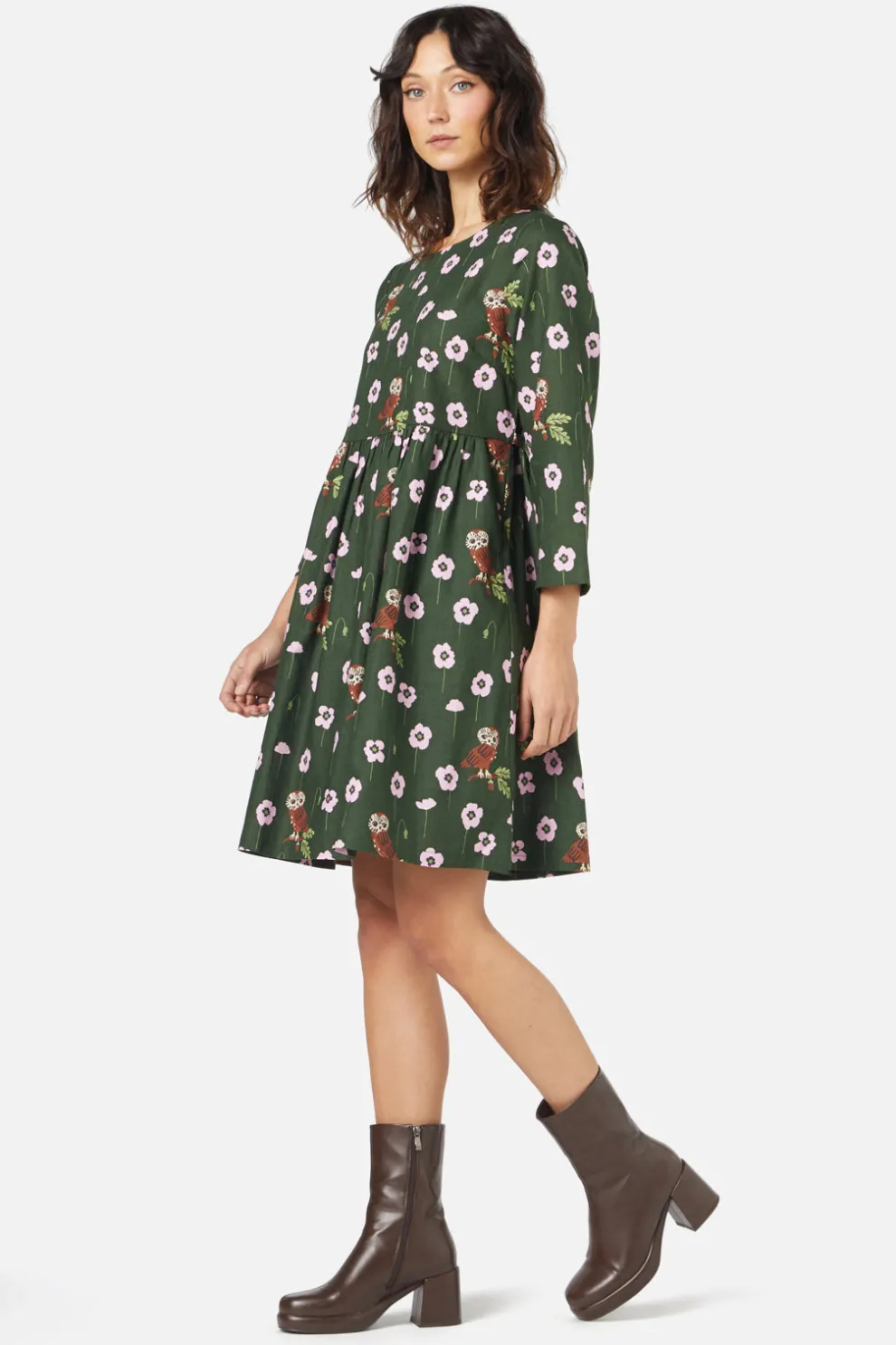 Poppy Owl Mini Dress