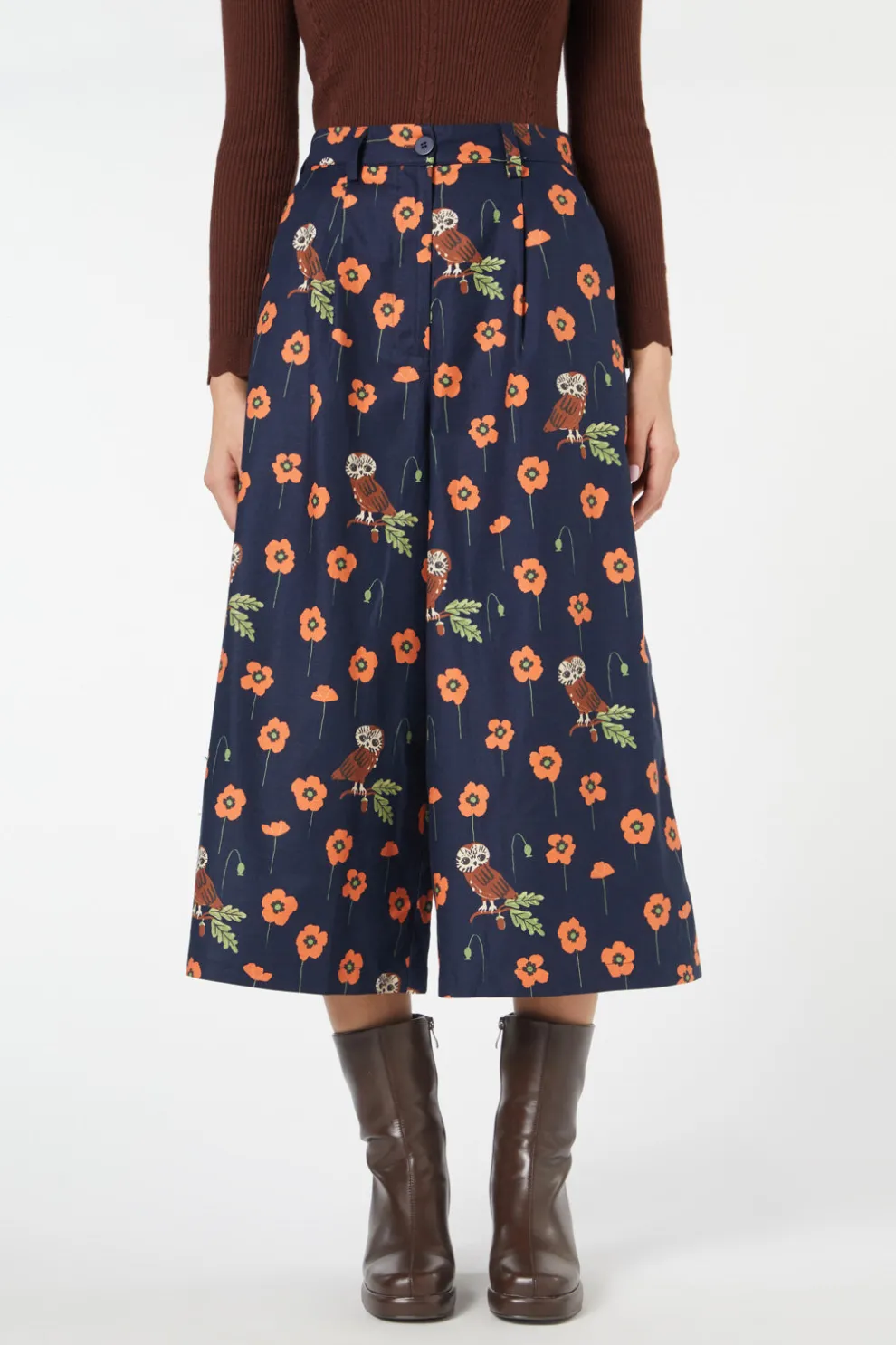 Poppy Owl Skort