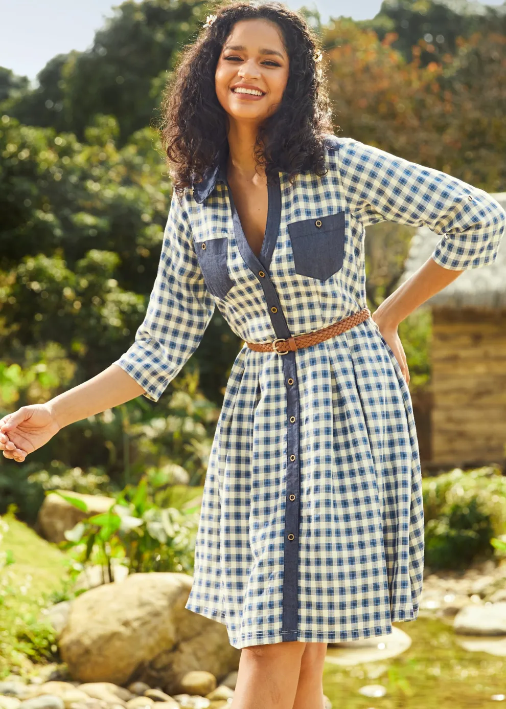 Prairie Gaze Western Shirtdress
