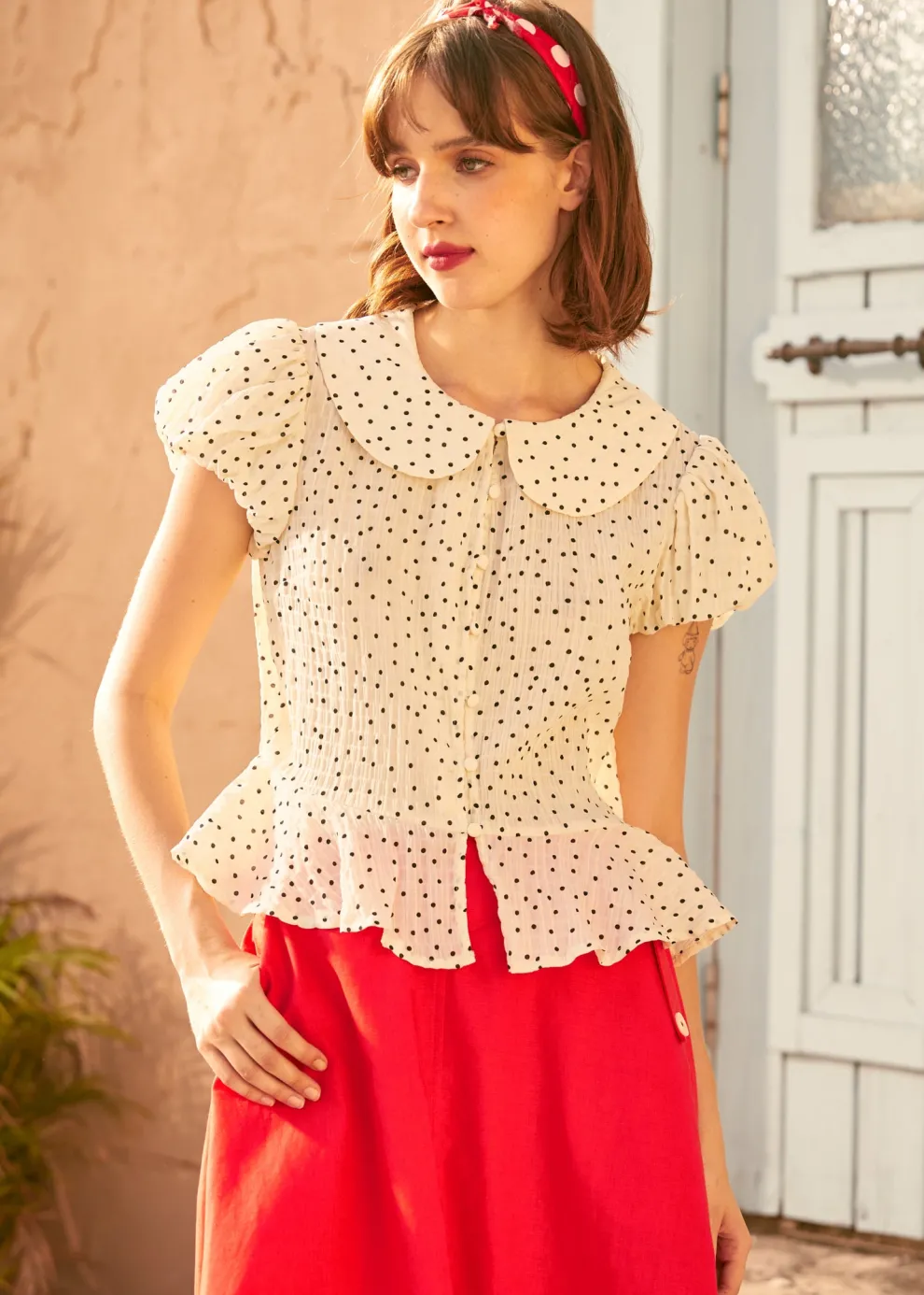 Prim & Peplum Blouse