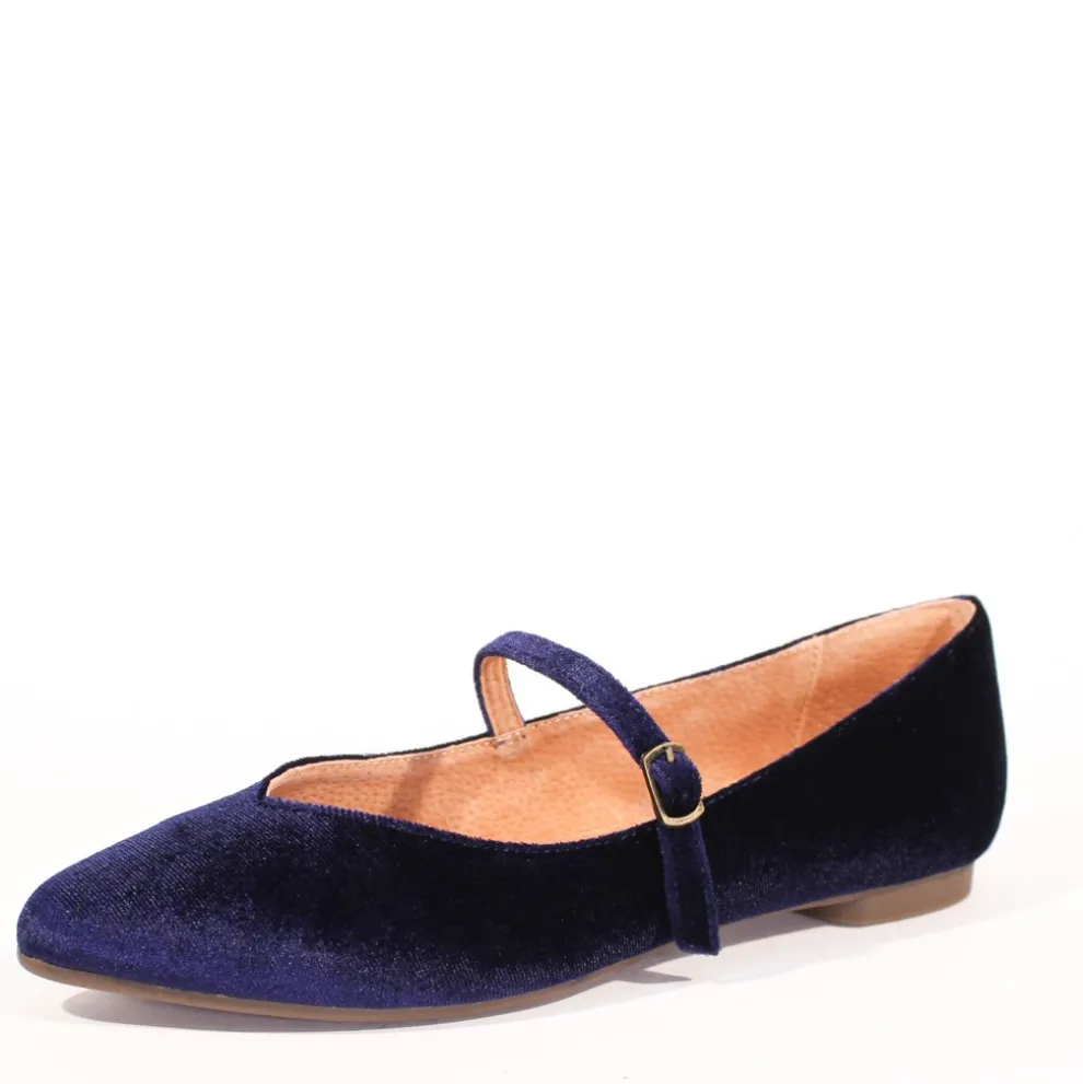 Prime Velvet Mary Jane Flats