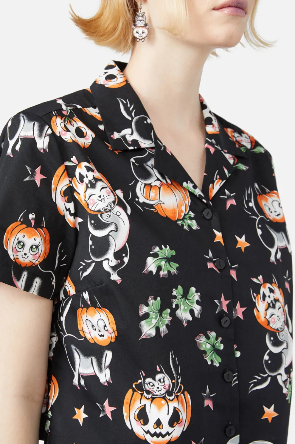 Pumpkin Patch Kitty Blouse