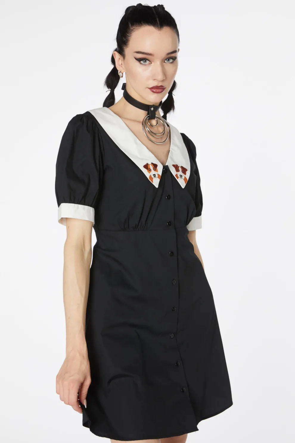 Puppy Embroidery Dress