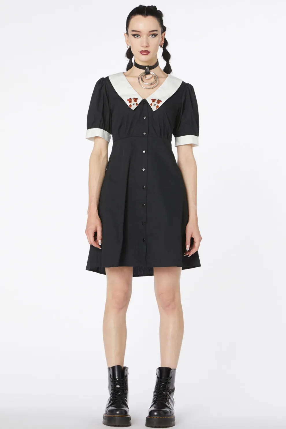 Puppy Embroidery Dress