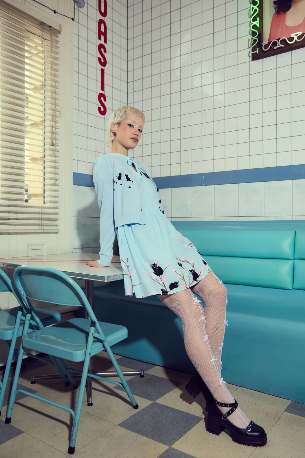 Pussy Willow Border Dress