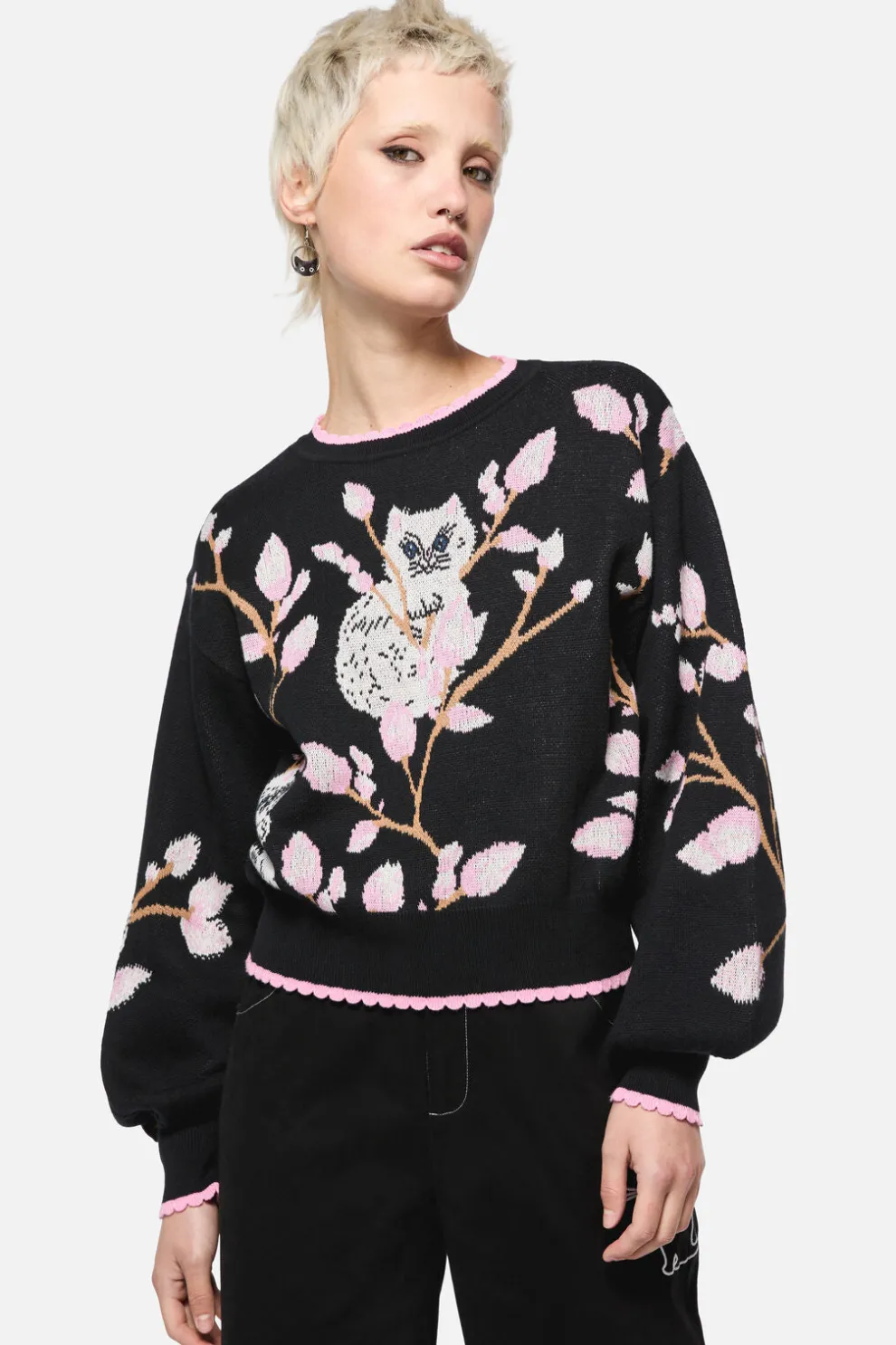 Pussy Willow Border Knit