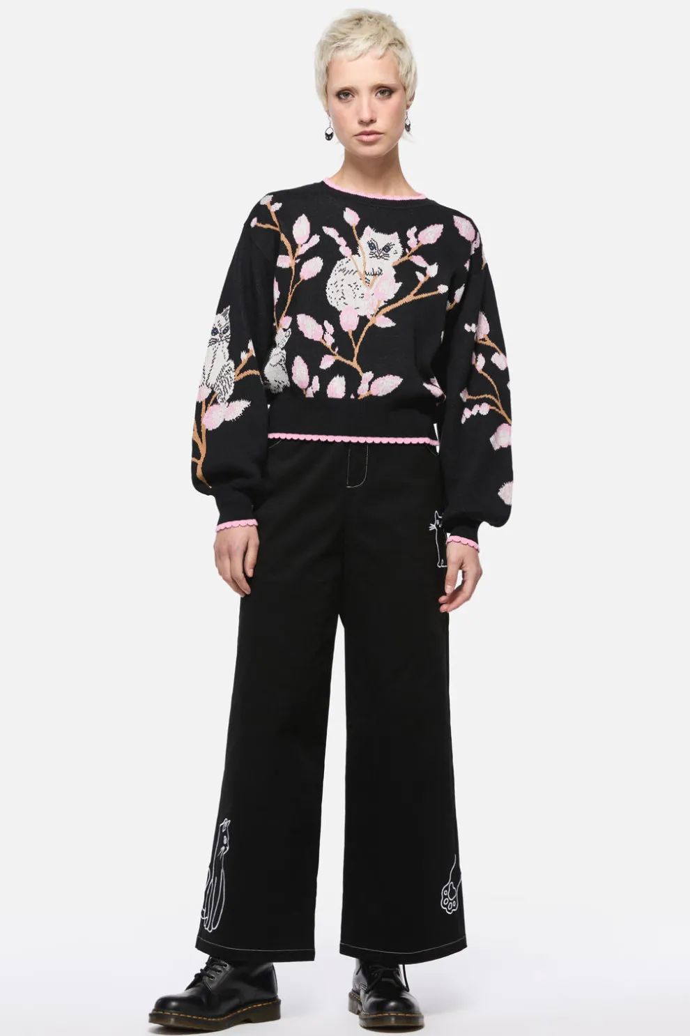 Pussy Willow Border Knit