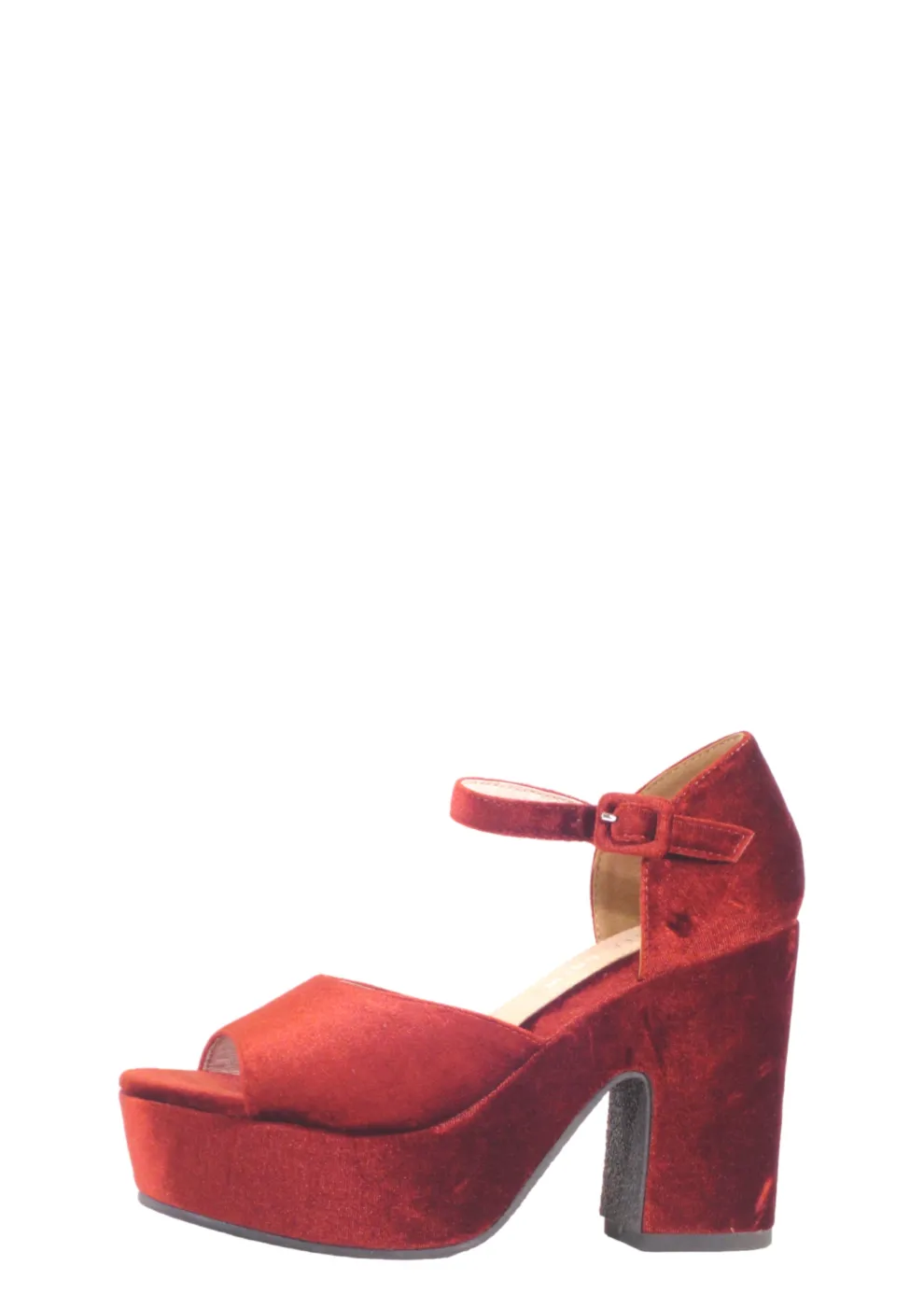 Quill Velvet Platform Heels