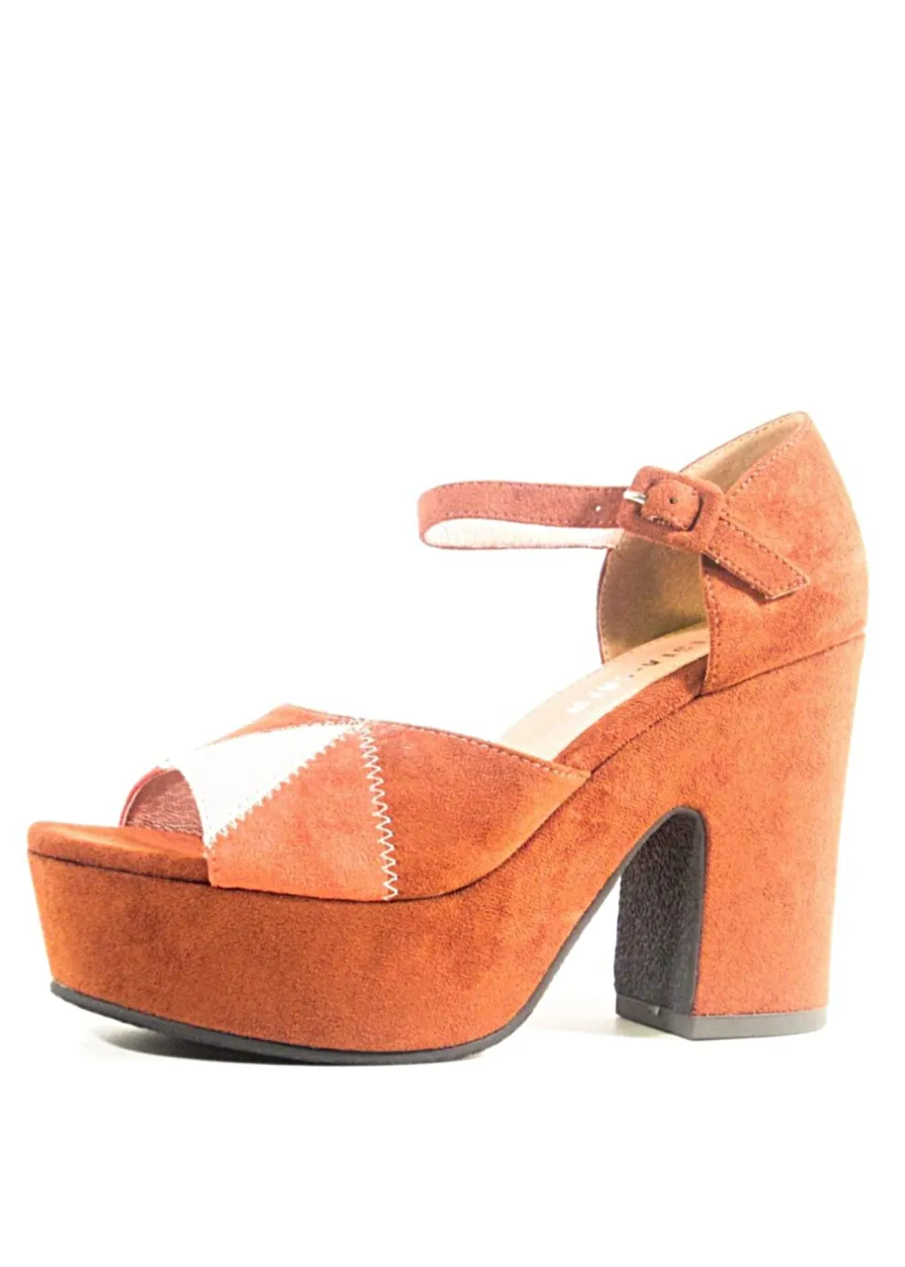 Quilted Patchwork Platform Heels