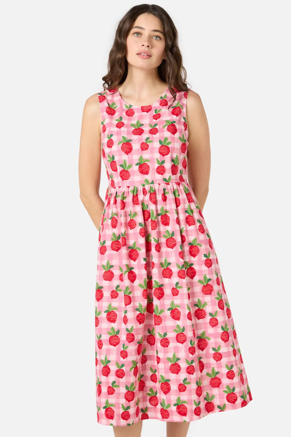 Radish Picnic Midi Dress