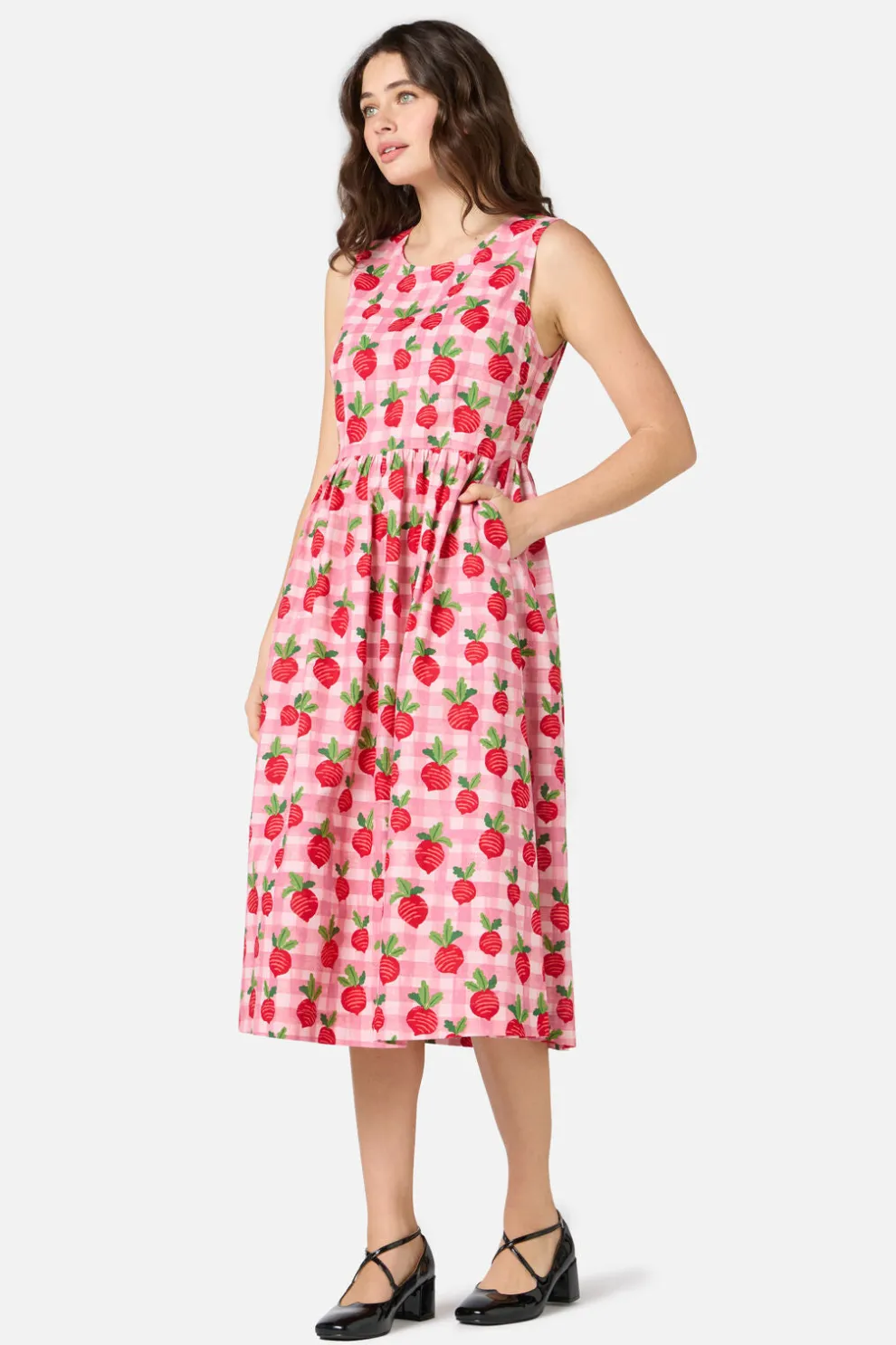 Radish Picnic Midi Dress