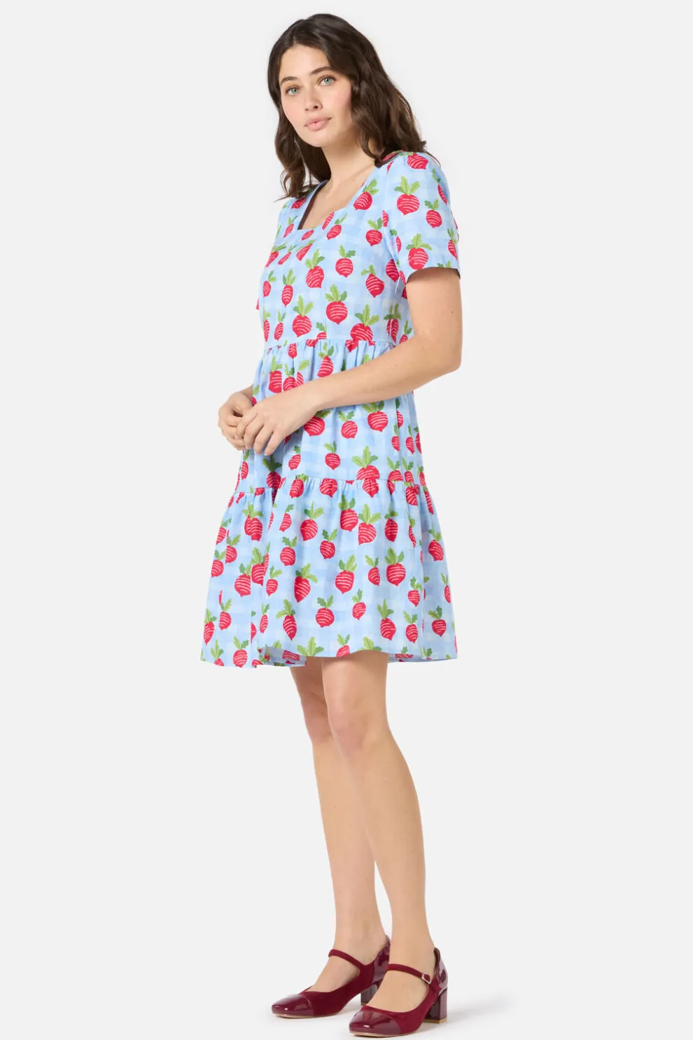 Radish Picnic Smock Dress