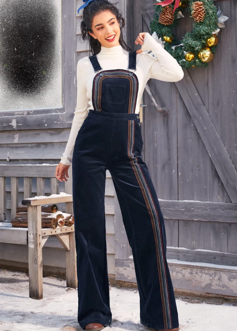 Rainbow With Me Corduroy Overalls