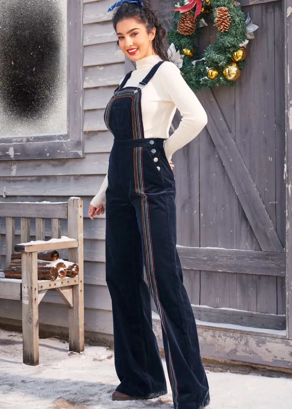 Rainbow With Me Corduroy Overalls