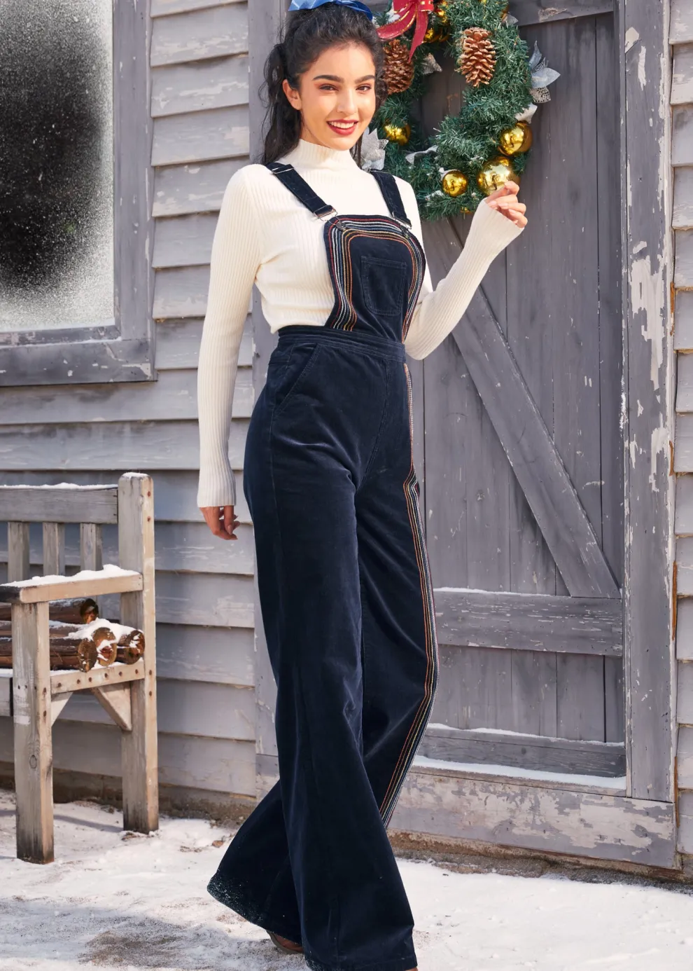 Rainbow With Me Corduroy Overalls