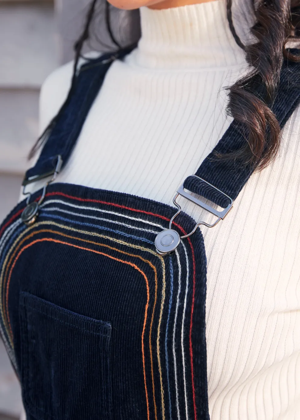 Rainbow With Me Corduroy Overalls