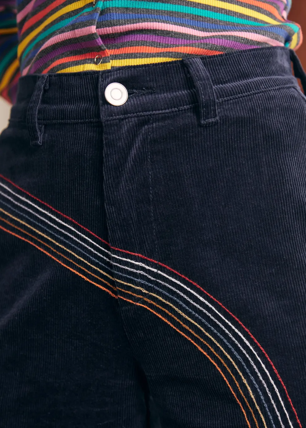 Rainbow With Me Corduroy Pants