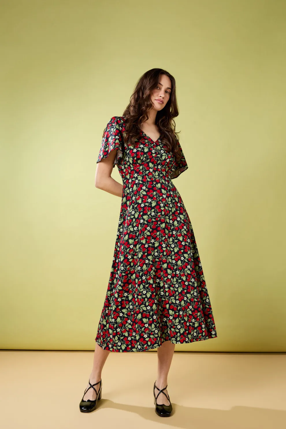 Raspberry Midi Dress