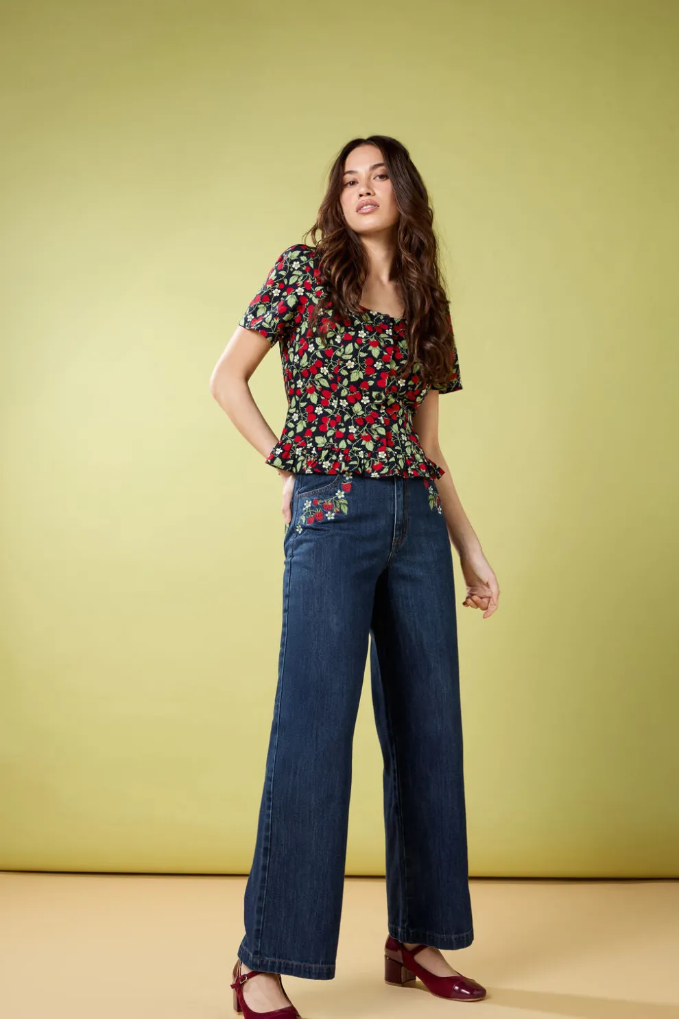 Raspberry Short Sleeve Top