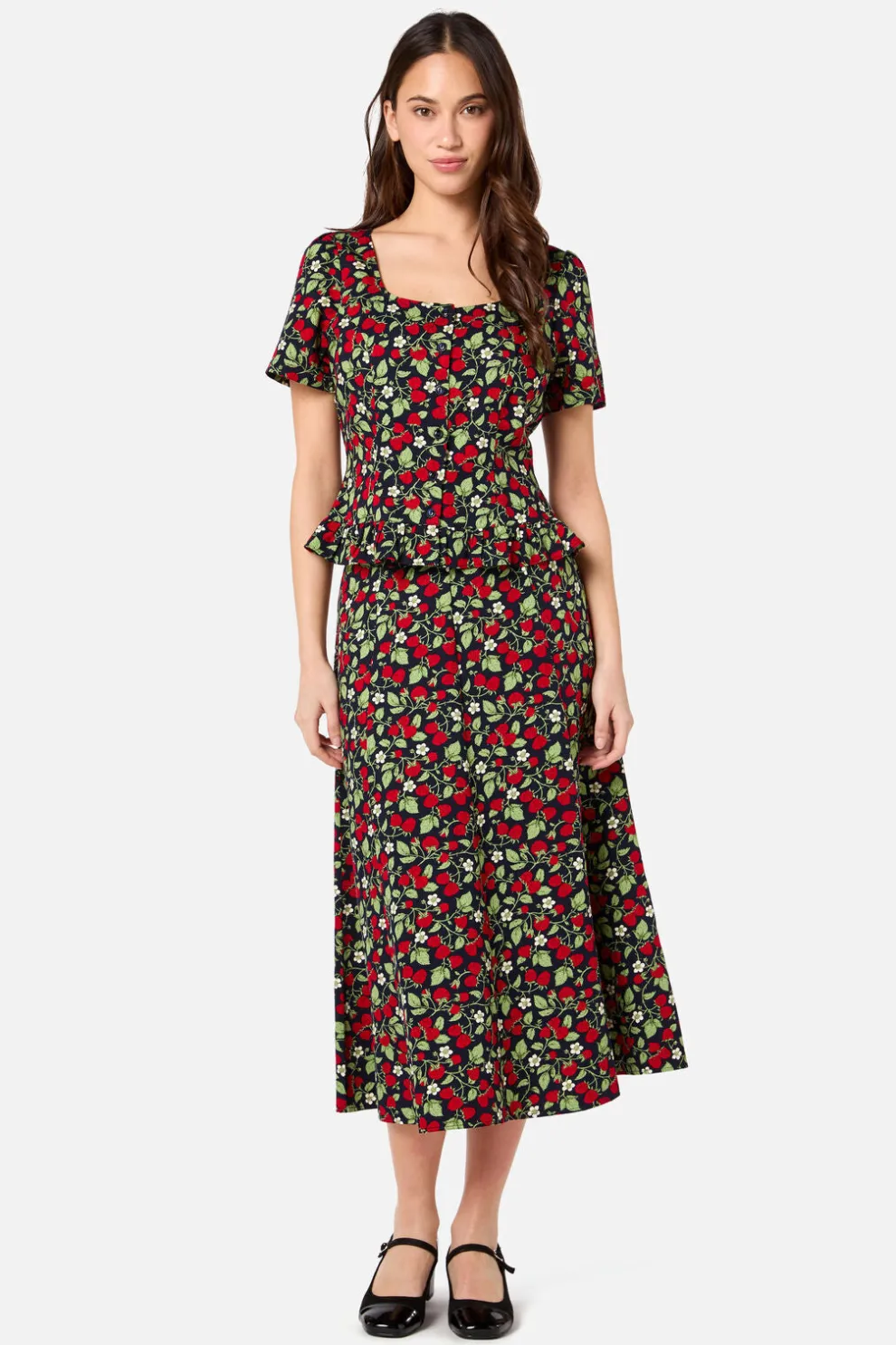 Raspberry Short Sleeve Top