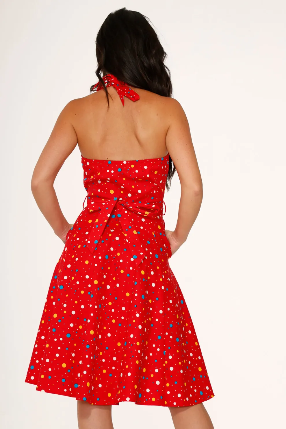 Red Candy Halter Swing Dress