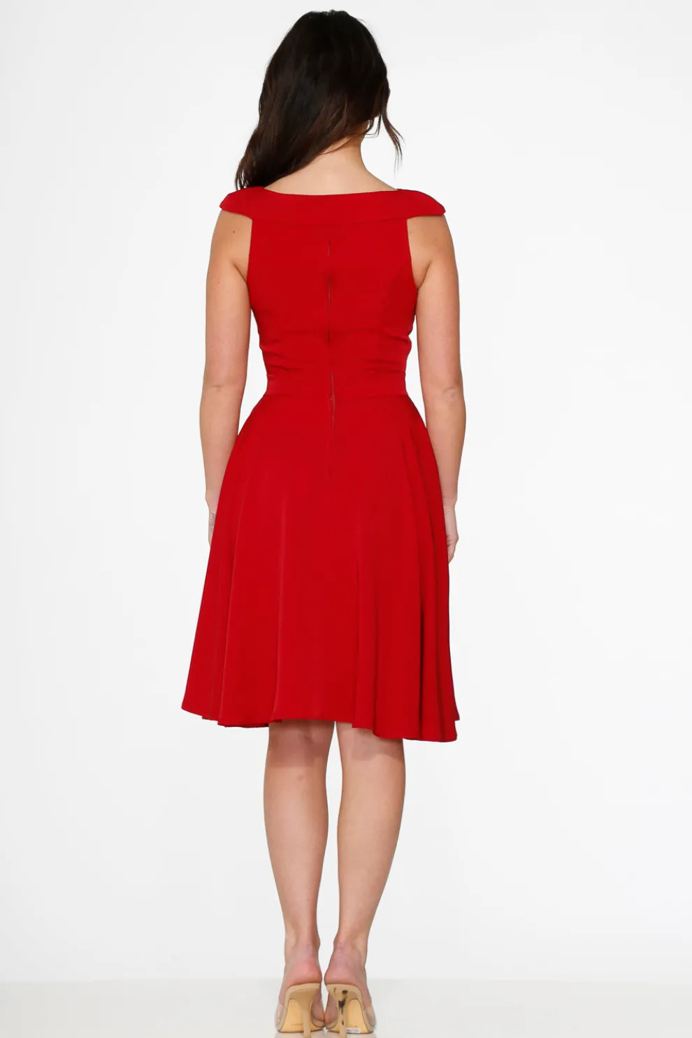 Red Occasional Swing Dress
