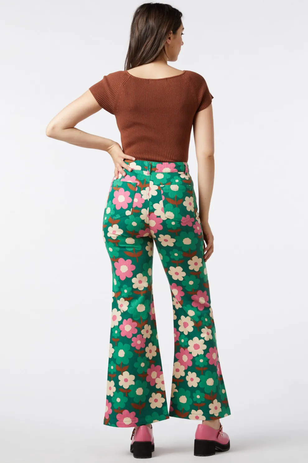 Renee Floral Flare Jean