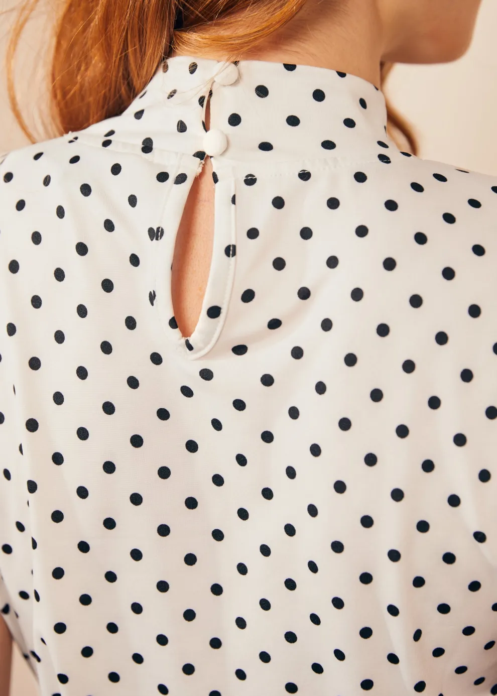 Retro Rendezvous Tie-Neck Top