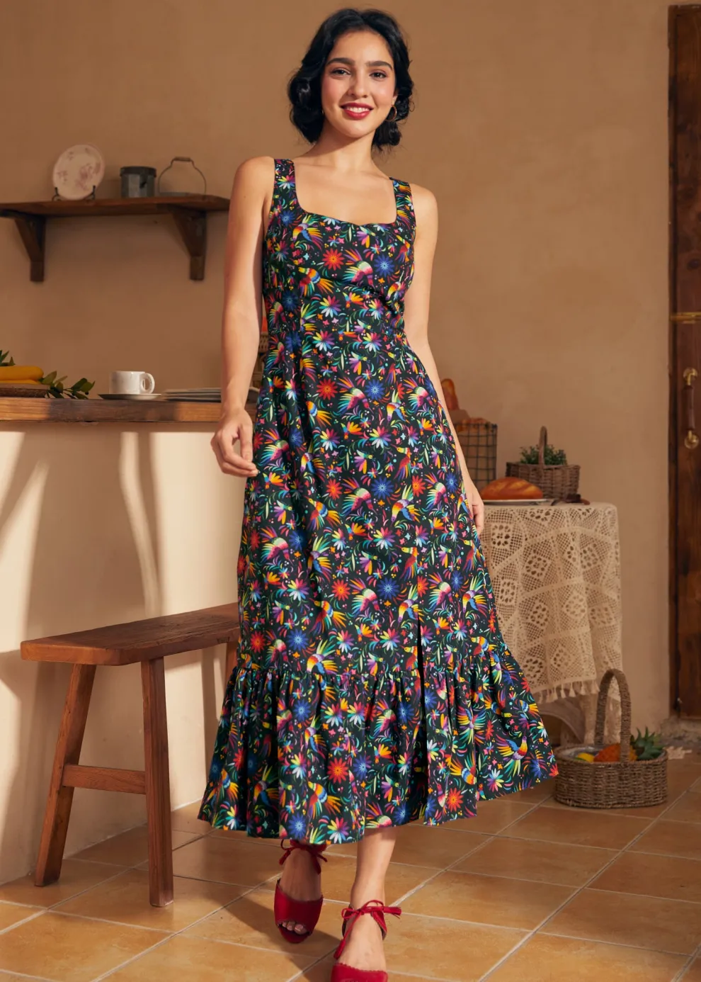 Riviera Stroll Midi Dress