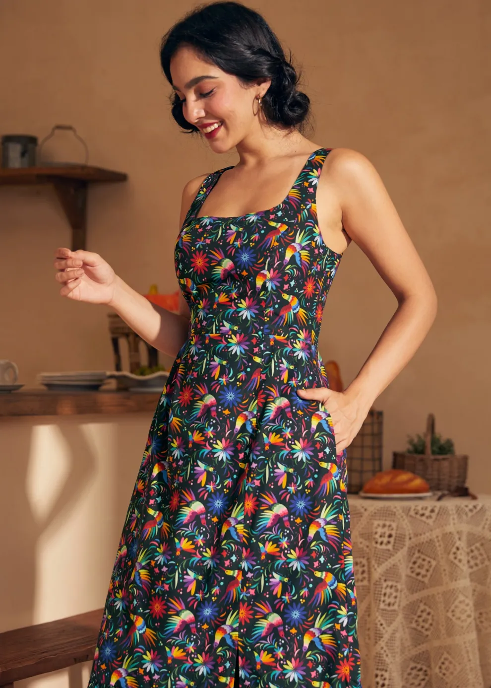 Riviera Stroll Midi Dress