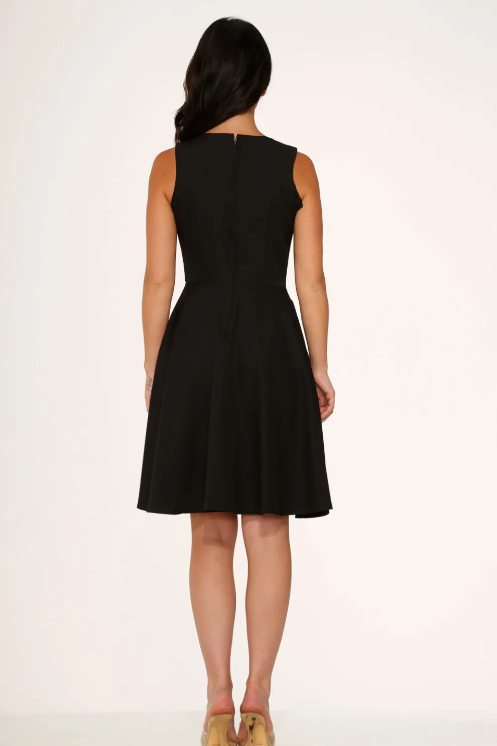 Rose Skulls Embroider Swing Dress