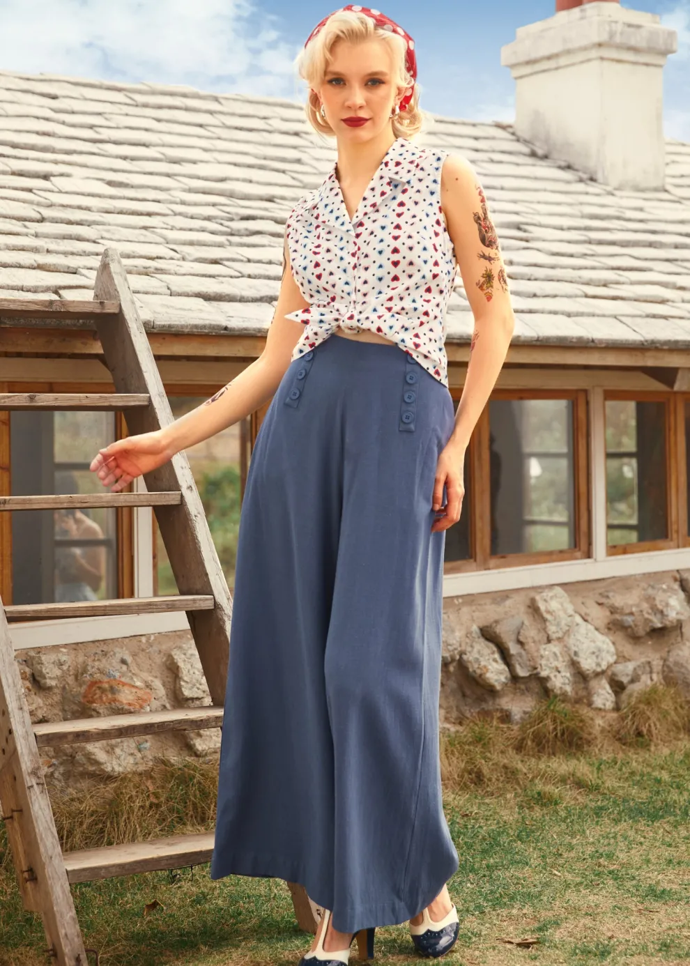 Sail Away Wide-Leg Trousers
