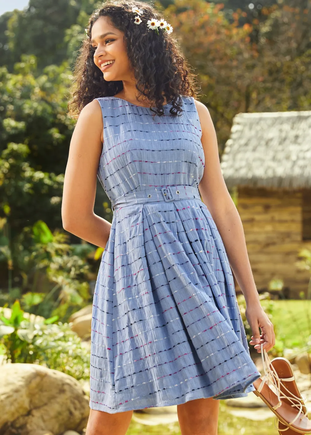 Sailor's Reverie Fit & Flare Dress