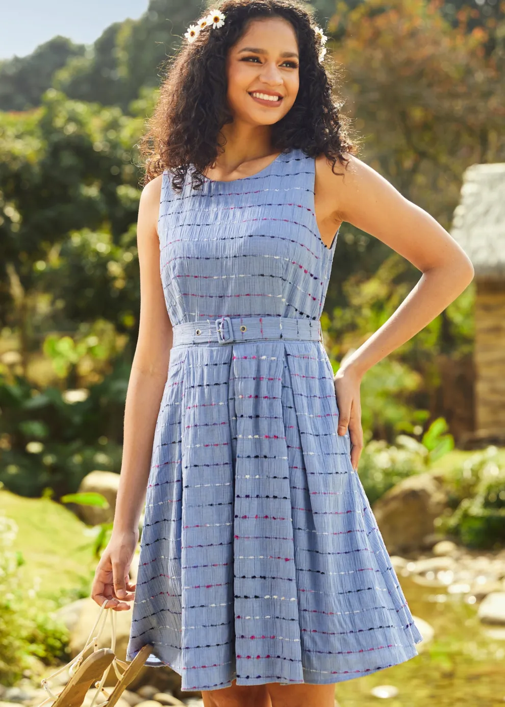 Sailor's Reverie Fit & Flare Dress