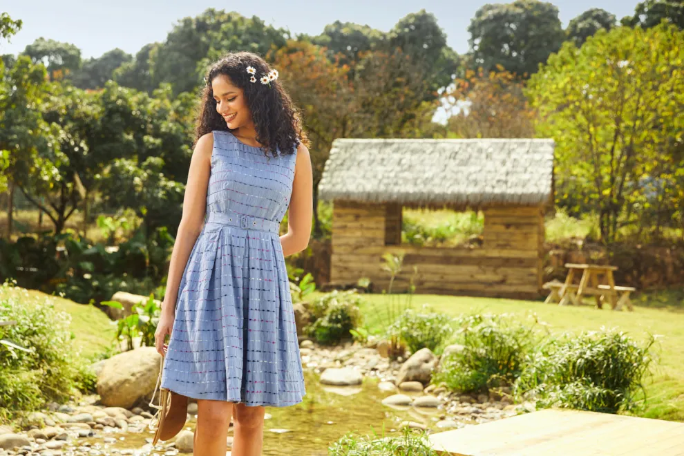 Sailor's Reverie Fit & Flare Dress