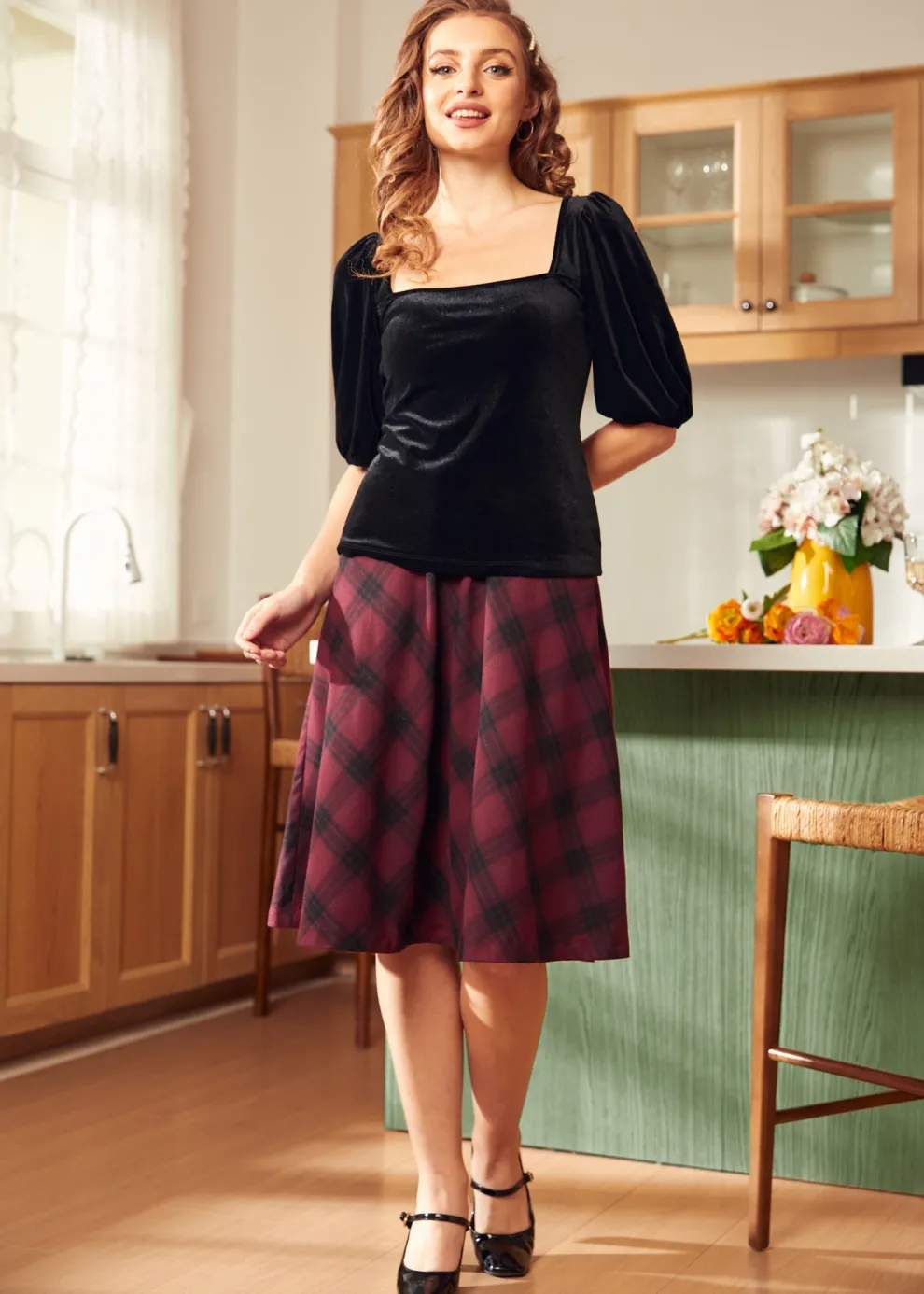 Saturday Night Sensation Balloon Sleeve Top