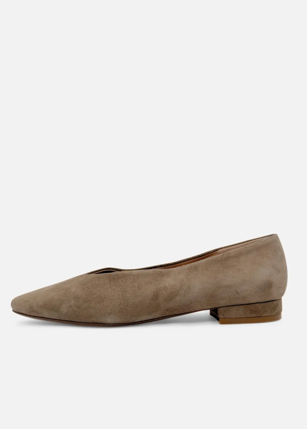 Slick Suede Ballet Flats