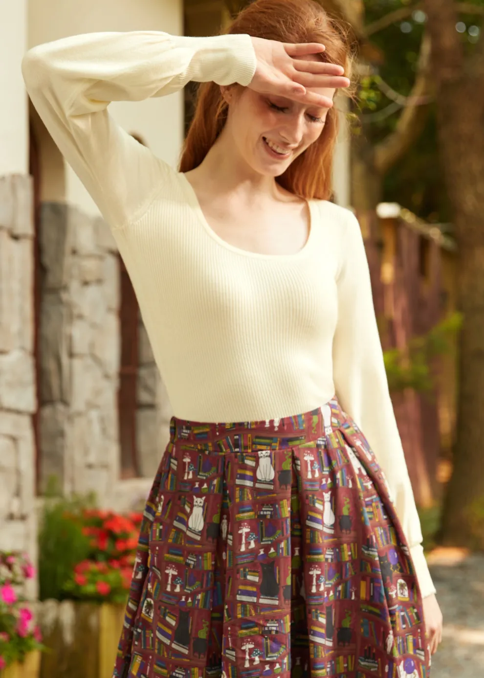 Sock Hop Sensation Long Sleeve Scoopneck top