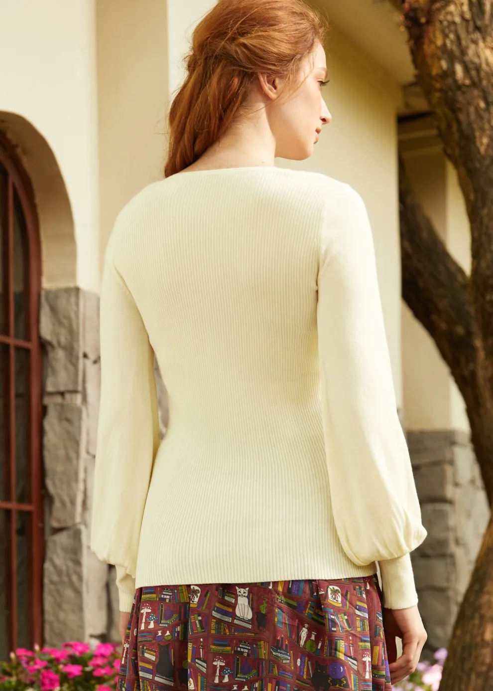 Sock Hop Sensation Long Sleeve Scoopneck top