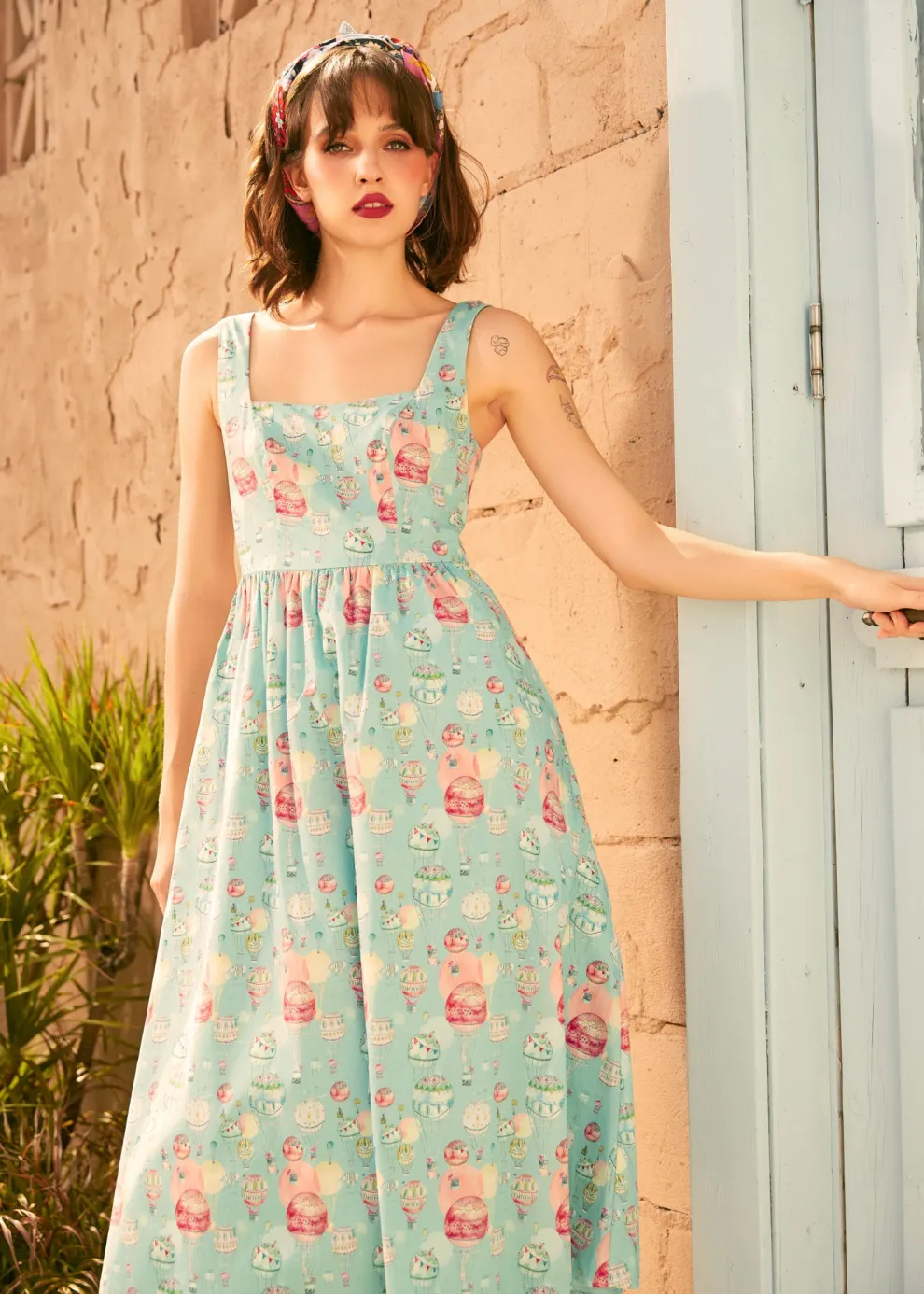 Squarely Charming Midi Dress