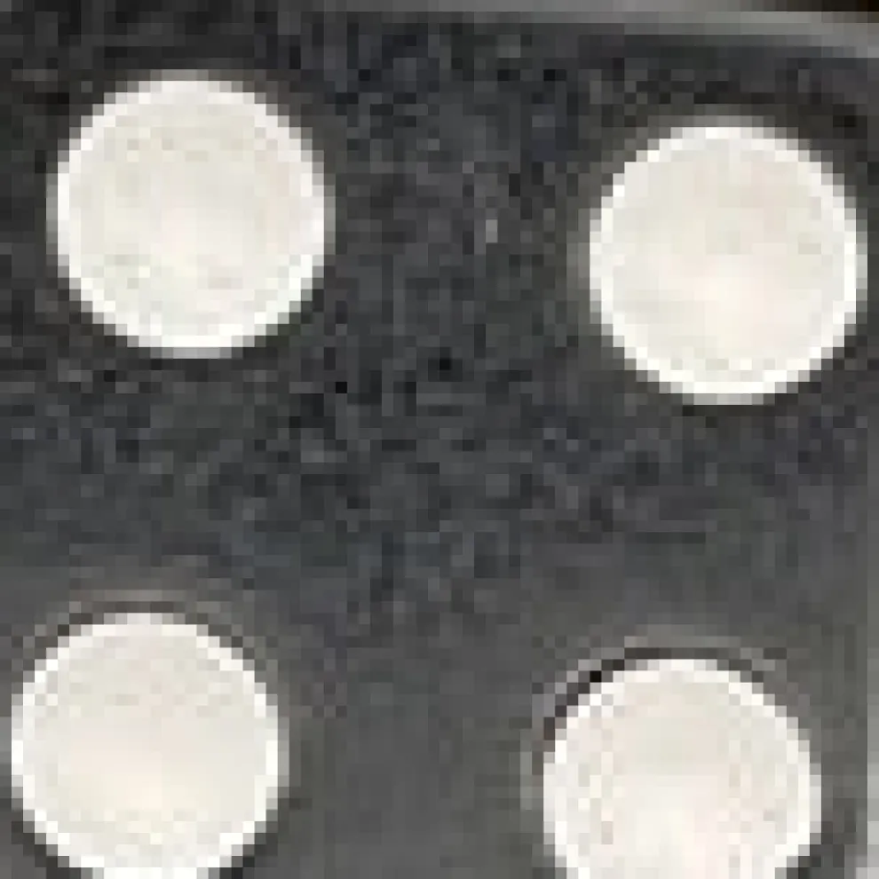 Sterling Silver Dice Hoop Earrings