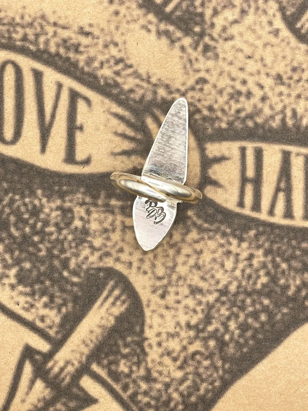 Sterling Silver Double Stone Opal Ring