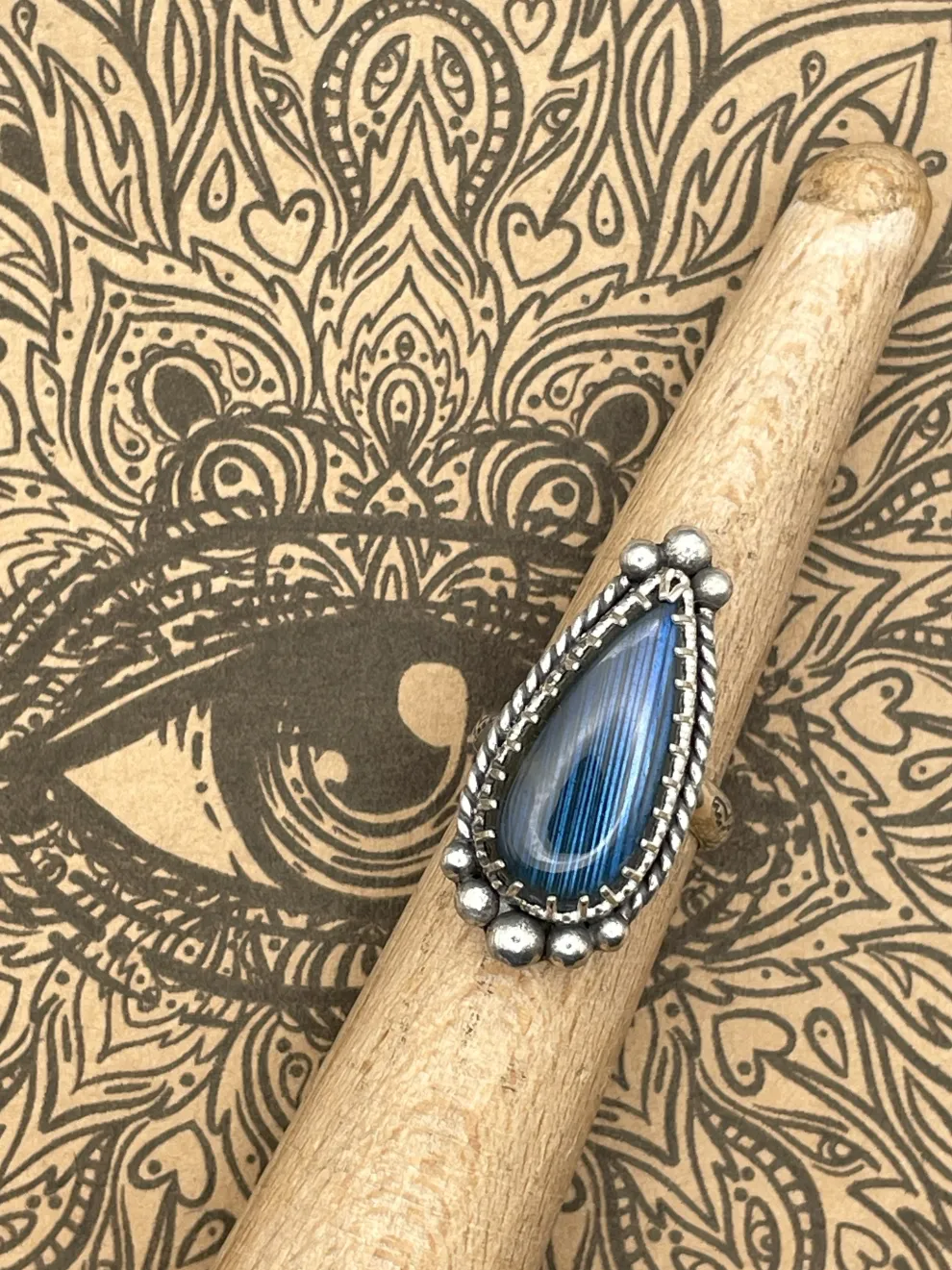 Sterling Silver Labradorite Ring