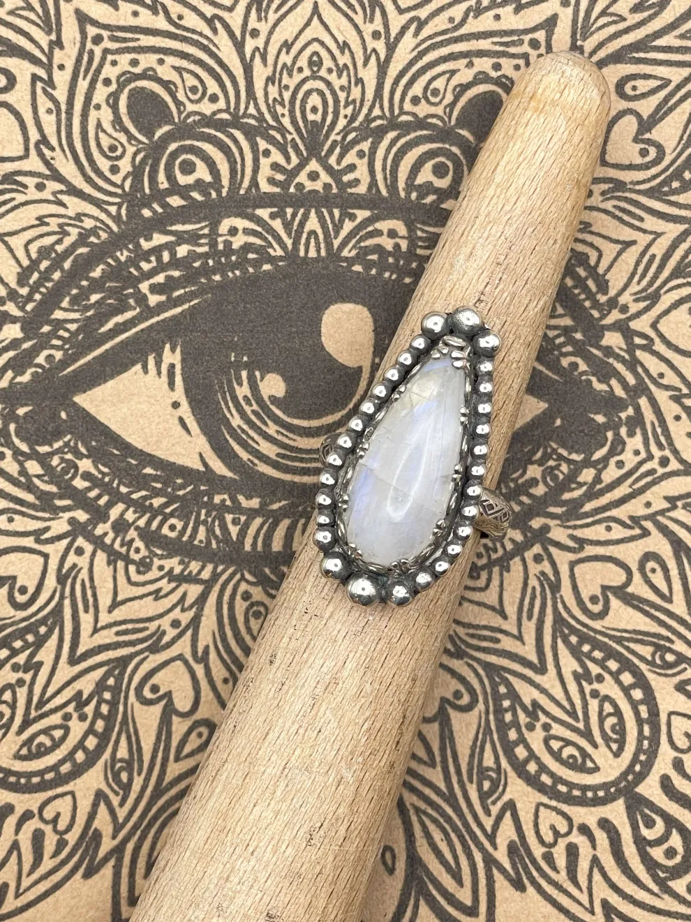 Sterling Silver Moonstone Ring