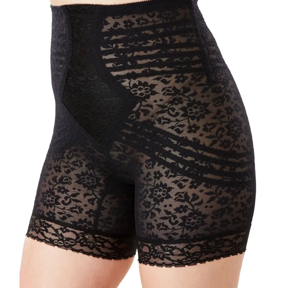 Style 6207 | No Roll High Waist Lace Thigh Slimmer with Extra Firm Support
