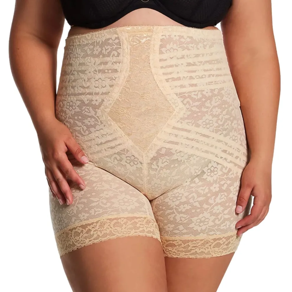 Style 6207 | No Roll High Waist Lace Thigh Slimmer with Extra Firm Support