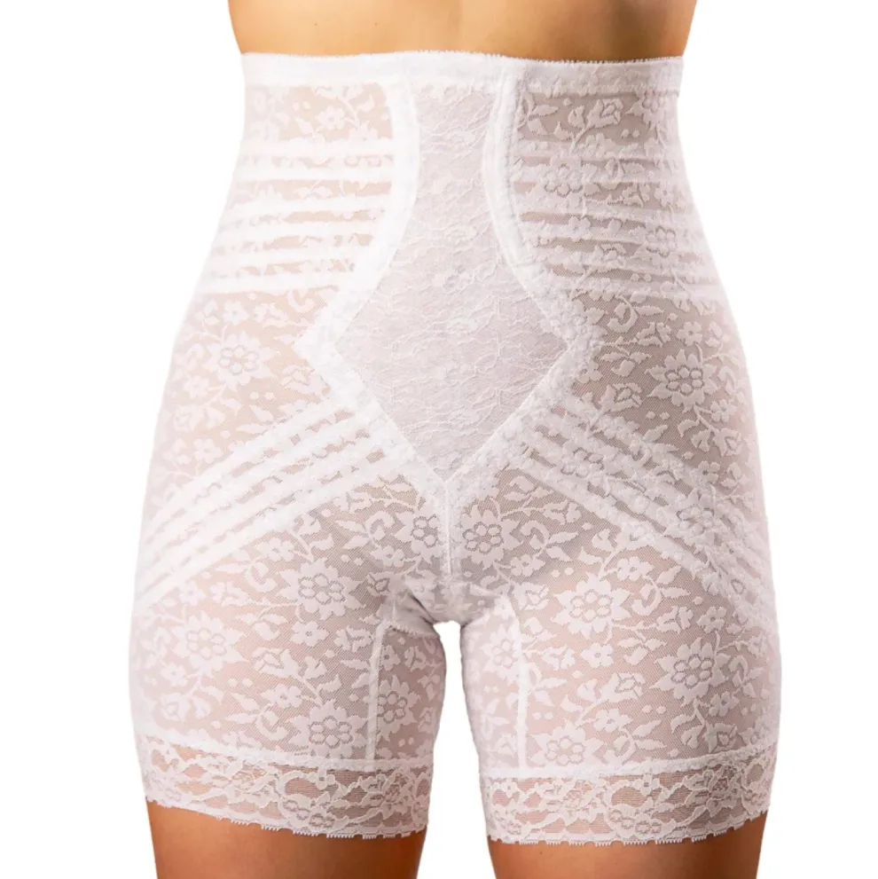 Style 6207 | No Roll High Waist Lace Thigh Slimmer with Extra Firm Support