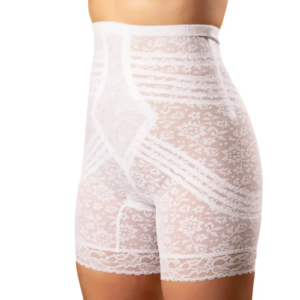 Style 6207 | No Roll High Waist Lace Thigh Slimmer with Extra Firm Support